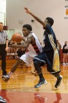 Lake Station junior Dwayne Haden, Bishop Noll sophomore James Nabors III 