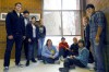 Students create window angel art 