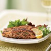 Lowfat: Herb-Crusted Salmon with Mixed Greens Salad