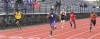 Juaun Wesley wins the Freshman-Sophomore 100-meter semifinal