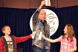 Award Winning Entertainer brings laughter & learning to local students