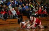 E.C. Central's Dariyelle Ricks, left and Munster's Natalie Velluntini battle for a loose ball