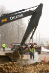 Valpo roundabout construction