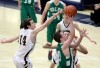 Valparaiso's Zach Meyer shoots as Chesterton's Corey Rusboldt defends Friday night.