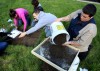 IUN archeology instructor leads students in campus dig