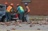 Storm rips bricks off facade of E.C. apartment complex