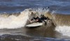 Surfing Lake Michigan