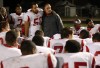 Morton Head Coach Roydon Richards talks to his team