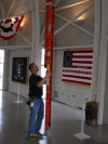 Civil War bunting setup