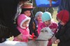 Feeding animals at Sunset Hill Farms