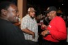 Friends and family gather to cheer on Olympic gymnast Gabby Douglas.
