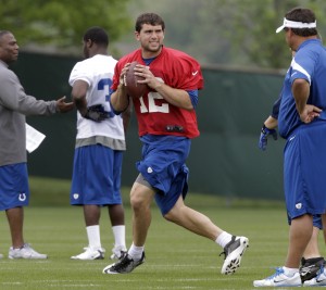 Luck begins working out with new Indy teammates  