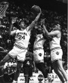  Matt Nover (24) rebounds