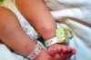 The mark of love: baby born on Valentine's Day with heart shape on leg