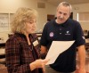 Glenda Ritz talks to supporters in Gary