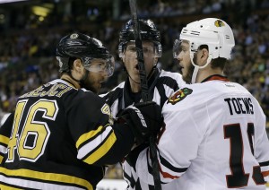 Boston dominating faceoffs in Stanley Cup Final