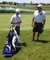 Lake Central's Nichols Good, left, and coach Chris Rossiano talk