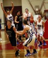 Lake Central celebrates its win over Lowell on Saturday.