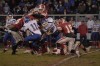 T.F. South defense makes a stop