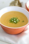A fall soup that is sweet, creamy, spicy and smoky
