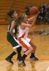 Whiting's Citlali Lopez guards Wheeler's Haley Livinson