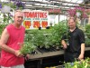 Jerry Soukal Sr. and Jerry Soukal Jr. and Tomato Plants