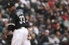 White Sox pitcher Edwin Jackson looks back to home plate