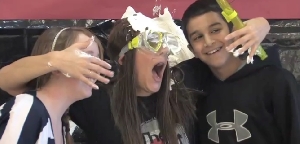 Pie toss for charity