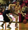 Crown Point's Courtney Kvachkoff drives