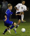Bishop Noll's Aaron Garza, Boone Grove's Riley VanEerd