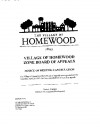 Homewood Zone Board of Appeals