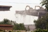 Demolition work continues on the Cline Ave. bridge in East Chicago