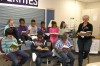 MIS students and staff put their noses in a book
