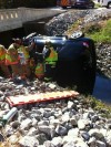 Former Portage officer helps save woman after crash
