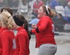 Hebron's Ashley Spurr reacts