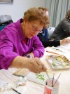Crete library patrons enjoy acrylic painting class