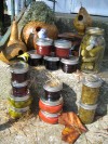 Fall Harvest Jams, Jellies and Pickles with Homemade Birdhouses