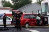 Bank robbery ends in chase, crash  