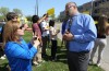 Latino students, adults stage protest at Hammond Area Career Center