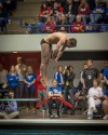 Griffith's Alex Rosales placed fourth in diving at Saturday's finals.