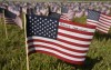 Chesterton students set up flag memorial