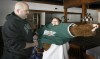 RailCats' Radley Robinson helps Times reporter Hillary Smith