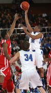 Lake Central's Joe Bannister shoots against Morton in the Class 4A West Side Sectional on Friday.