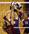 Lowell plays Hobart in Northwest Crossroads Conference volleyball match