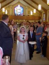 First Communicants crown Blessed Mother