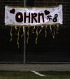 The players wore different signs of respect for Renee Ohrn Thursday evening during the sectional game at Wheeler High School.