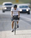 Gas protester pedals to D.C  