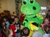 Freckles the Frog visits Montessori School of Valparaiso