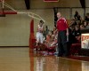 Munster girls basketball head coach Matt Backs gives 