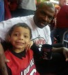 Jerome Harmon and son at Louisville game